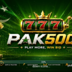 PAK500 APK latest version download screen showing Android mobile interface with mini games, daily tasks, and reward options to earn via Easypaisa and JazzCash in Pakistan